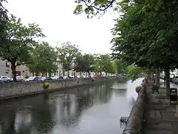 Mall along Carrowbeg River in Westport