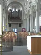 The nave and organs as seen from the choir