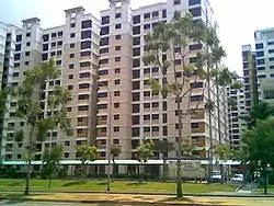 A block of HDB flats along Street 61