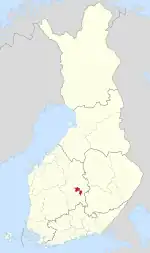 Location of Jyväskylän mlk in Finland