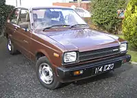 1980–1982 Toyota Starlet 3-door hatchback (KP60, Ireland)