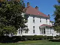 American foursquare house with sun porch