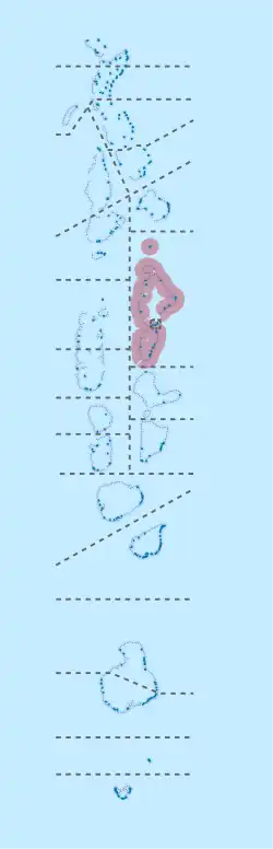 Location of Kaafu in Maldives