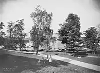 View with the Kallio Church in the background, 1912