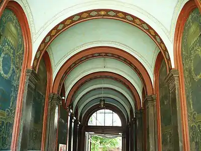 Detail of hallway polychrome.