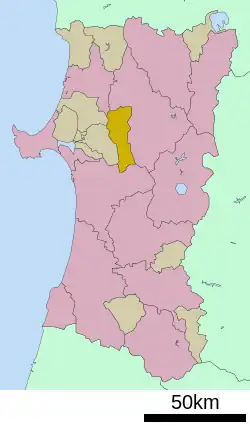 Location of Kamikoani