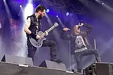 Kampfar performing live at Rockharz festival (Germany) in July 2016