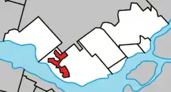 Location within Deux-Montagnes RCM.