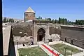 Courtyard and entrance to the covered hall of Karatay Han (c. 1240)