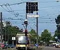 Bus and tram signals in Karlsruhe, Germany