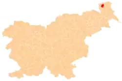 The location of the Municipality of Grad