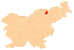 Location of the Municipality of Lovrenc na Pohorju in Slovenia