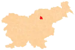 The location of the Municipality of Velenje