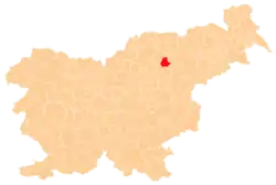 The location of the Municipality of Vitanje