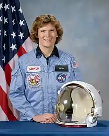 Kathryn D. Sullivan, first American woman to walk in space.