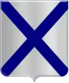 Argent a saltire azure (Katwijk)