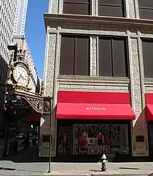 Kaufmann's department store in downtown Pittsburgh, designed by Charles Bickel in 1898, with an addition done by Janssen & Abbott in 1913