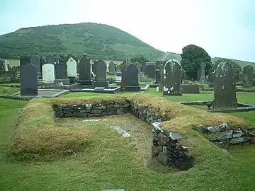 Photograph of the ruins of a mediaeval church