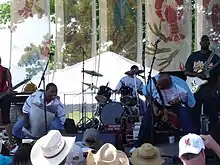 Keith Frank and the  Soileau Zydeco Band play the Bridge Crawfish Festival May 2007.