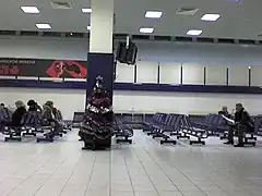 Old international terminal waiting area interior