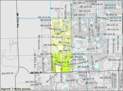 U.S. Census Bureau map showing boundaries