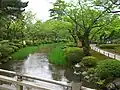 A view from the Flower-viewing Bridge, early May.