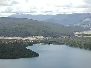 View over Lake Rotoiti and St Arnaud