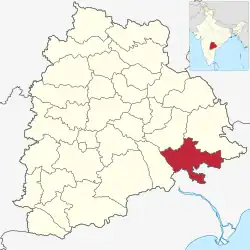 Location in Telangana