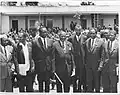 Hon. Eric Edward Khasakhala with Kenya's 1st president, the late Mzee Jomo Kenyatta, and the future Kenya's 3rd president, Hon. Mwai Kibaki.