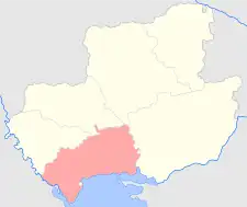 Location in the Kherson Governorate