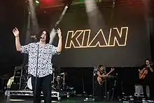 Kian performing at Laneway Festival in 2019