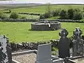 Remains of the early monastic site in Kilvoydan, close to Corofin