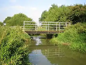 King's Bridge over Padbury Brook, about 300m west of the hamlet of Kingsbridge