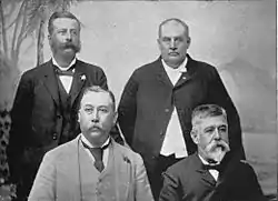 Kingdom of Hawaii Cabinet, November 1892. Brown is top left