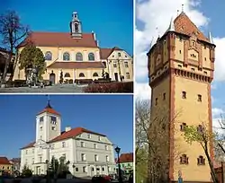 Christ Church, Town Hall and Water Tower