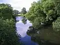 River Turiec flowing through Košťany nad Turcom