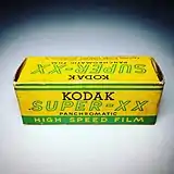 Box of Kodak Super XX 120 Film