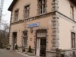 Train station in Zalesina, Croatia