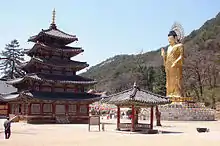 Palsangjeon (Hall of Eight Pictures) is located at Beopjusa is National Treasure of Korea #55.