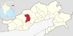 Location in Arunachal Pradesh