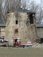 Ruin of windmill in Kreypau, 2011