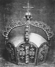 German State Crown, wooden model, 1872.