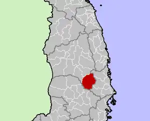 Location in Gia Lai province