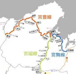 Kyoto Tango Railway System Map