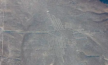 Geoglyphs in the Nazca desert