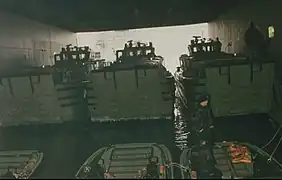 The well deck of HNLMS Rotterdam