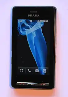 Image 9The LG Prada with a large capacitive touchscreen introduced in 2006 (from Smartphone)