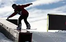 Aimee Fuller at the LG Snowboard FIS World Cup in January 2010