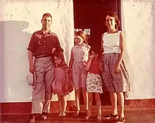 Lisa Peattie and family at home in Venezuela, @1963, Boston, MA