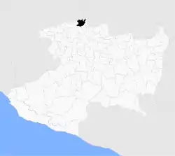 Location of La Piedad in Michoacán